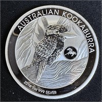 2014 Australia 1 oz Silver Kookaburra BU