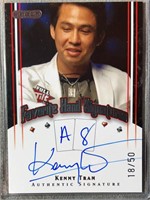 Rare Autographed 18/50 Kenny Tran Favorite Hand