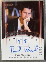 Rare Autographed 07/50 Paul Wasicka Favorite Hand
