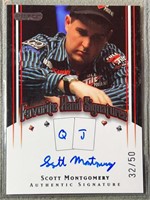 Rare Autographed 32/50 Scott Montgomery Favorite