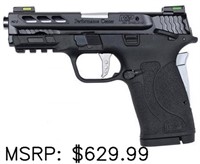 SW M&P380 Ported Shield Silver 380 Auto Pistol