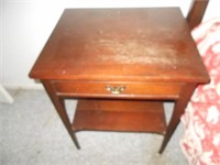 1 Drawer Wood Side Table