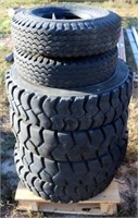 (Lot of 6) Forklift Tires