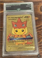 Pokémon Gold Custom Pikachu Card