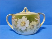 Rs Germany Floral Double Handled Biscuit Jar