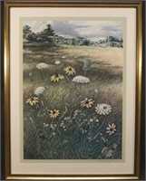 Frederic James Signed Poster Print. Wild Flowers