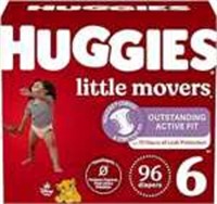 SEALED - HUGGIES Size 6 Diapers 96ct