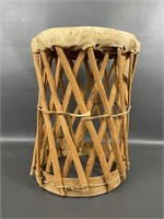 Rawhide Drum Stool by Indigenous Yoeme