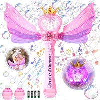 Princess Bubble Wands for Kids Girls, Music &