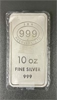 10 Ounce .999 Silver Bar