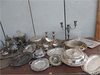 APPROX. 32 PIECES SILVER PLATE WARE