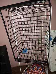 Wire storage shelf dish strainer