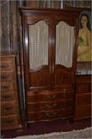 Mahogany French Provincial armoire