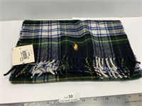 Polo Ralph Lauren Black Plaid Scarf