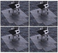 4 LUMDERIO Chair Mat for Computer Desk Flat W/out
