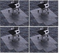 4 LUMDERIO Chair Mat for Computer Desk Flat W/out