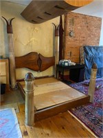 Magnificent Custom Made Wood Art Bed