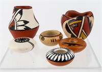 Lot of Mini Native American Pottery Sandien