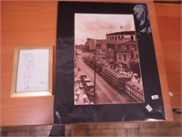 Two pieces of art: photo of vintage Wrigley
