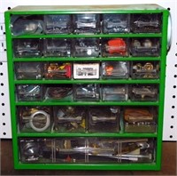 25-Drawer Hardware Sorter with Contents - Missing