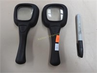 Two LED Magnifier Glasses