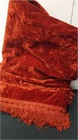 Vintage velvet twin size blanket