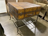 Suitcase accent table
