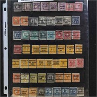 US Precancel Stamps 1910s-1920s Bureau issues, 100
