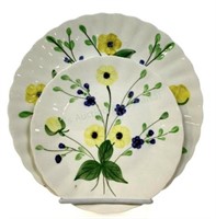 (12pc) Blue Ridge Pottery Plates & Platter
