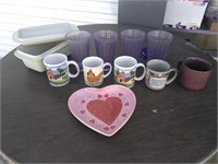 coffee cups purple drinking retro glasses plus