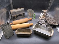 Baking Pans, Sifter, Scale, Lunchbox