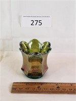 Small Iridescent Carnival Glass Toothpick Holder