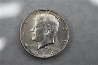 1964 Kennedy Half Dollar -90% Silver Bullion