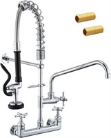 $183  Commercial Faucet with Sprayer 8 Adjustable