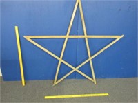 large 4ft tall star (made from old tobacco sticks)