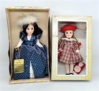 (2) Effanbee Dolls 11" Katherine & Lil Kitten