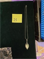 Beautiful Necklace & Pendant Set .925 Italy