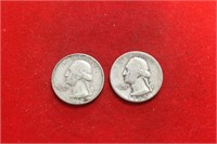 Lot of 2 Silver Quarters