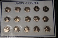 America in Space Bronze Proof Coins