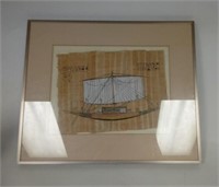 Egyptian Paparyus Illustration of Ship