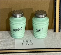 Jadeite Salt and Pepper shakers