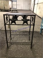 SMALL ACCENT TABLE, 8.5 X 14 X 18.5" TALL