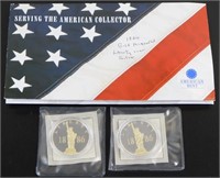 American Mint: 2 Statue of Liberty Medals