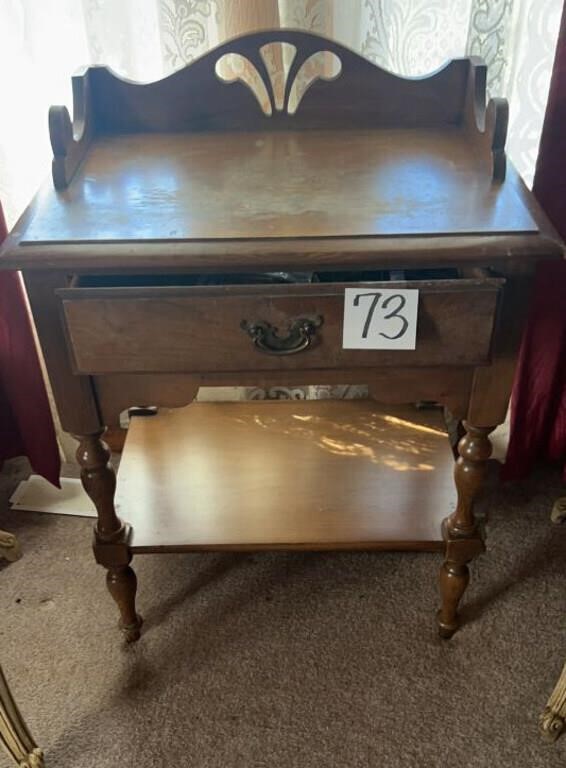 Broyhill Wooden side table with drawer