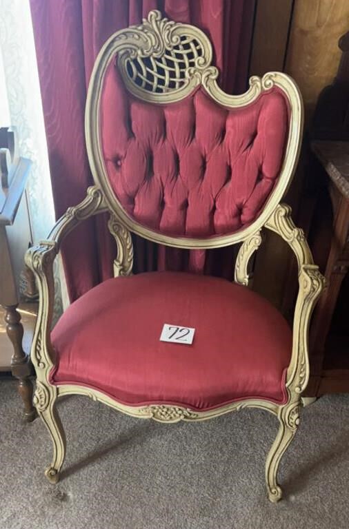 Upholstered chair, Red
 Very good condition