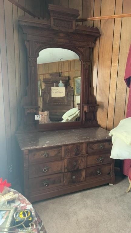 Gentleman's Dresser with marble top