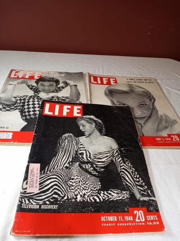 Vtg Life Magazines