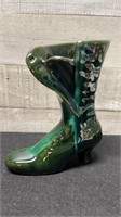 Blue Mountain Pottery High Heel Boot Vase 6.25" Ta