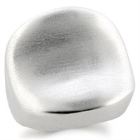 Rhodium Brass Ring with No Stone