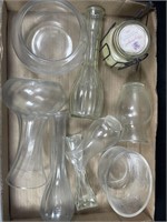 8 piece Assorted Vases & More